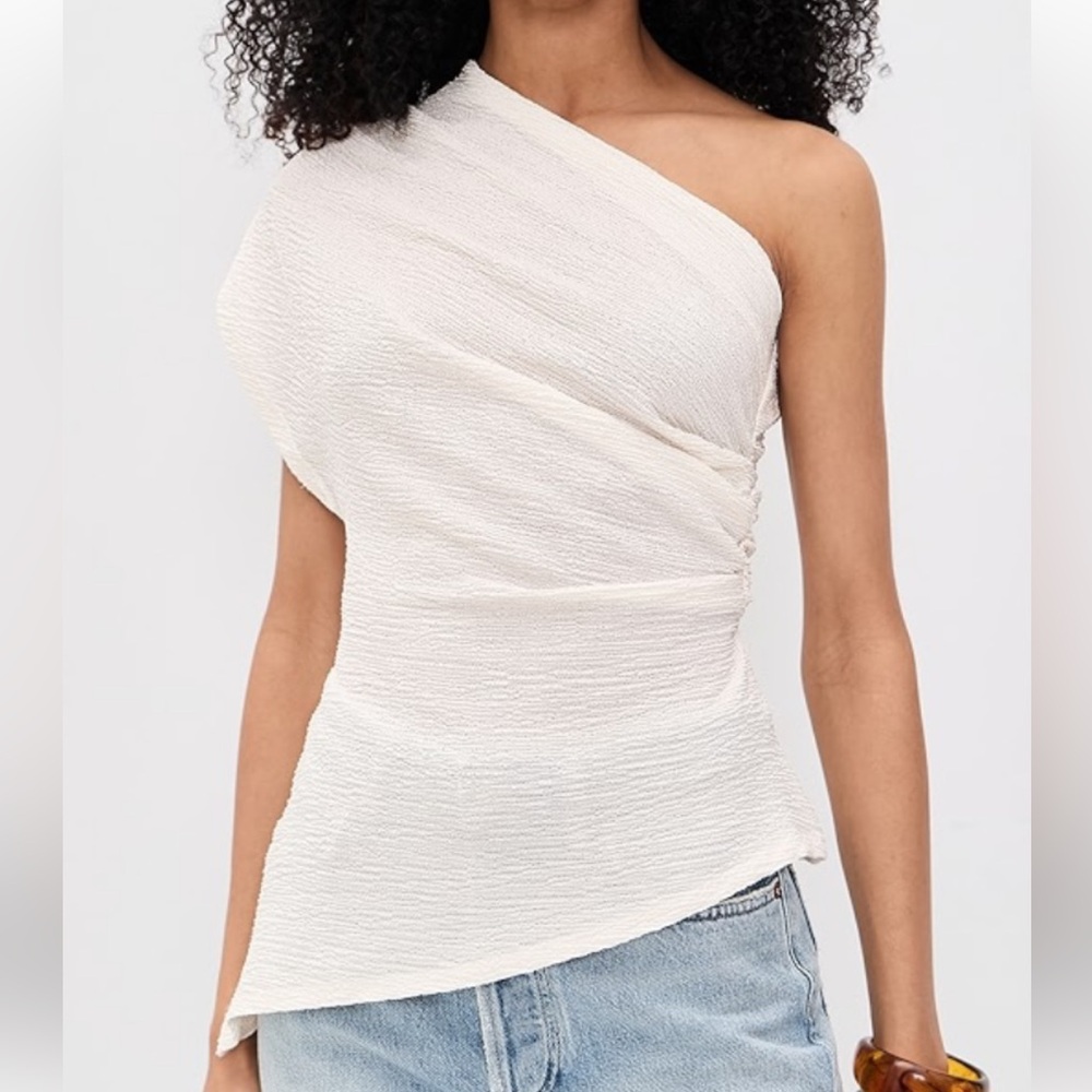 Reformation Adora One Shoulder Knit Top